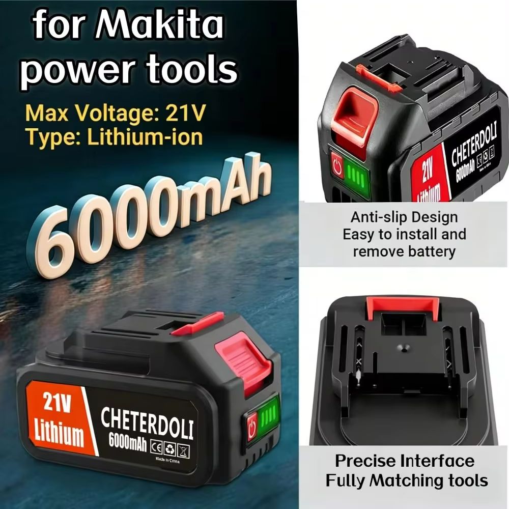 for Makita 21V 6.0Ah Smart Bat - Makita Drill Hp1640 recension och pris