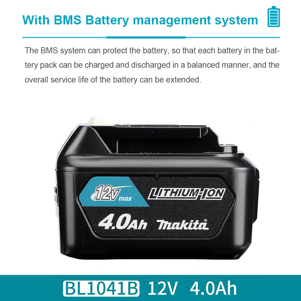 12V 4000mAh Lithium Battery Re - Makita Drill Hp1640 recension och pris