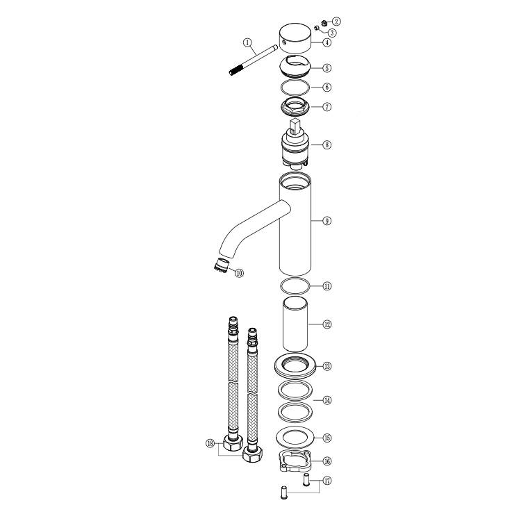 New Design Ceramic Cartridge B - Basin Mixer Cartridge recension och pris