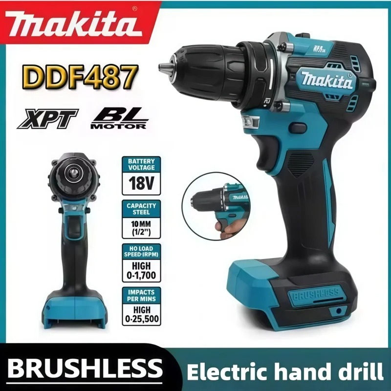 Makita DDF487 10mm Brushless 1 - Makita Drill Ddf484 recension och pris